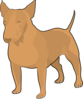 Brown Bull Terrier Clip Art